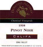 Domaine Alfred's 1998 Pinot Noir, Califa