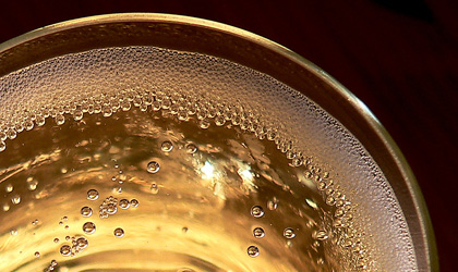A glass of Champagne