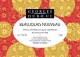Georges Duboeuf's 2009 Beaujolais Nouveau label