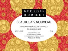 Georges Duboeuf's 2009 Beaujolais Nouveau label
