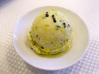 Pistachio Ice Cream, Skipstone Extra Virgin Olive Oil and Fleur de Sel