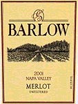 Barlow's 2001 Merlot