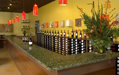 Taste at Oxbow's wine tasting bar in Napa, California