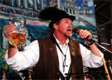 A man makes a toast at San Francisco's Oktoberfest by the Bay