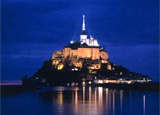 A view of Mont Saint-Michel, France, where Louis Roederer has submerged Champagne bottles