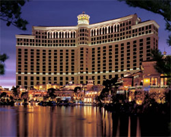 Bellagio Las Vegas at night