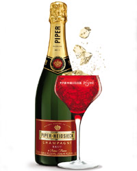 Piper-Heidsieck Piscine and the red Champagne coupe