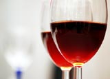 Two glasses of red wine