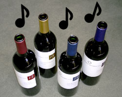 The taste of your wine may be determined by what's in the CD player.