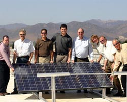 Solar panels ready for installation at Gonzales Winery