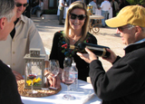 Tasting wines at Rosenthal - The Malibu Estate in California