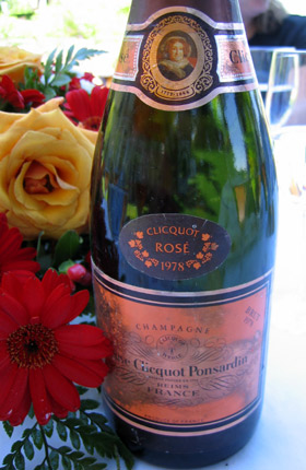 A bottle of 1978 Clicquot Rose