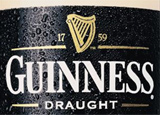 Guinness Draught, one of our Top 10 Irish Beers