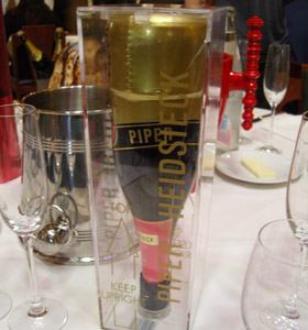 A bottle of Heidsieck