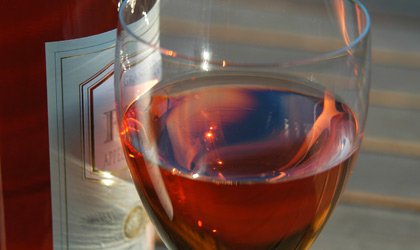 A glass of Rose