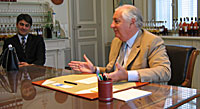 Laurent Lozano, master blender and general manager, and Yann Fillioux, assistant blender and member of the tasting committee Laurent Lozano, master blender and general manager, and Yann Fillioux, assistant blender and member of the tasting committee