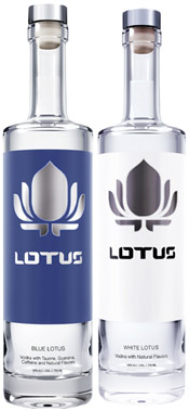 Lotus Vodkas are enhanced with vitamins and caffeine Lotus Vodkas are enhanced with vitamins and caffeine