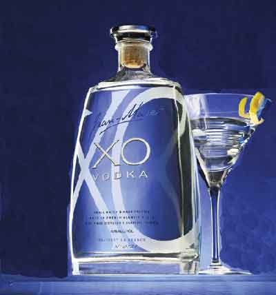 Jean-Marc XO Vodka comes in a stylish flask