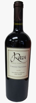 Rocca Family Vineyards 2006 Cabernet Sauvignon, Collinetta Vineyard, Napa Valley, is our Wine of the Week review