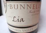 Bunnell Family Cellars 2007 Lia wine review