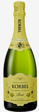 Korbel Organic Brut sparkling wine