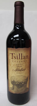 Tsillan Cellars 2007 Estate Malbec