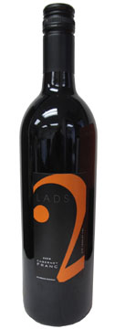 A bottle of 2 Lads Winery 2008 Cabernet Franc, our Wine of the Week review