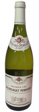 A bottle of Bouchard Pere and Fils 2007 Meursault Perrieres Premier Cru, our Wine of the Week review