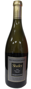 A bottle of Shafer Vineyards 2008 Red Shoulder Ranch Chardonnay, our Wine of the Week review A bottle of Shafer Vineyards 2008 Red Shoulder Ranch Chardonnay, our Wine of the Week review