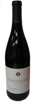 A bottle of Guglielmo Winery 2007 Private Reserve Petite Sirah, our Wine of the Week review