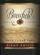 Brassfield 2003 Pinot Grigio