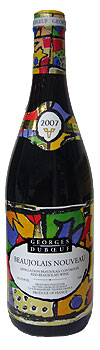 Bottle of 2007 Georges Duboeuf Beaujolais Nouveau Wine