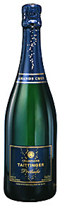 A bottle of Champagne Taittinger Prelude Grands Crus